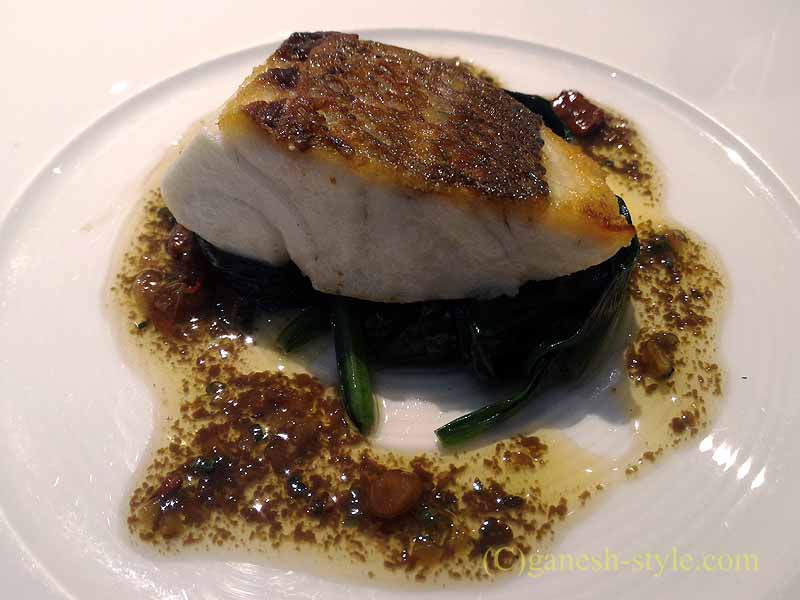 乃木坂のフレンチレストラン「レソール」の魚料理